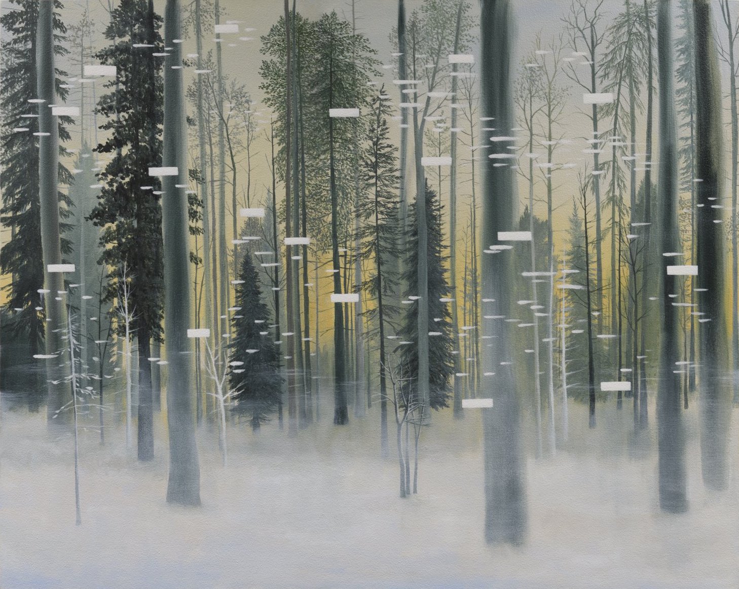 Northern Woods, 2023, oil on canvas, 28 x 35 inches